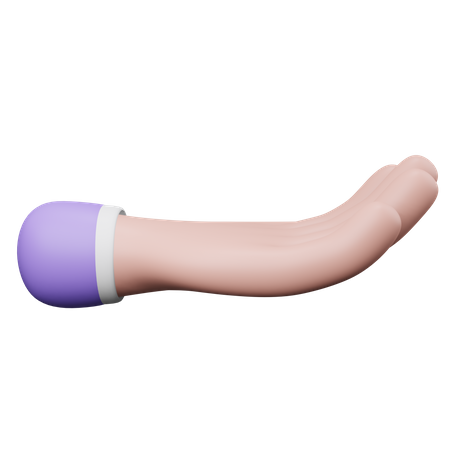 Donation Hand Gesture  3D Icon