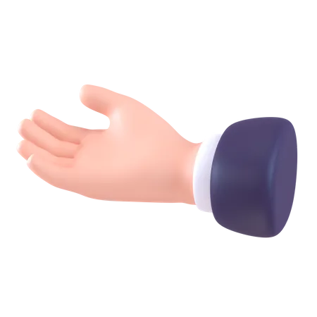 Donation Hand Gesture  3D Icon