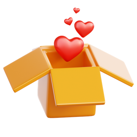 Donation Heart  3D Icon