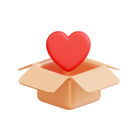 Donation Heart  3D Icon