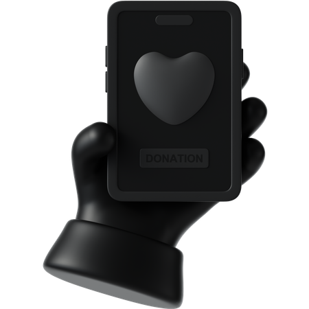 Donation online  3D Icon