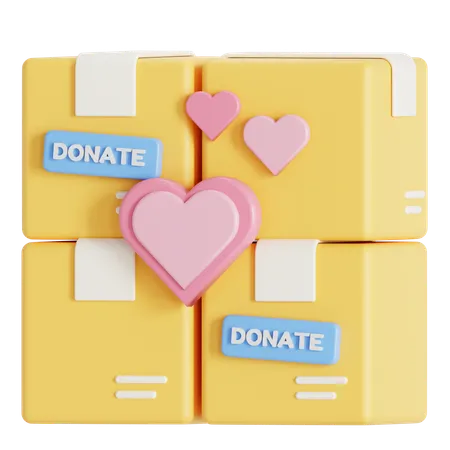 Donation packages  3D Icon