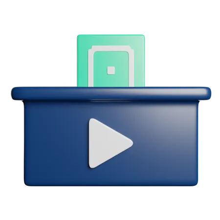 Donation Video  3D Icon
