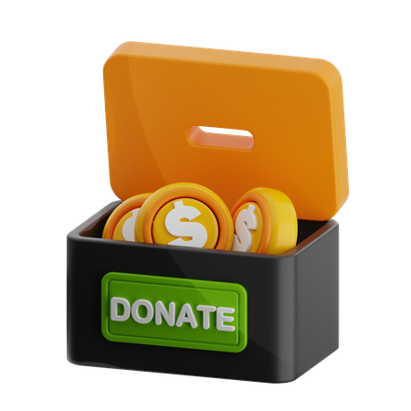 Donations  3D Icon