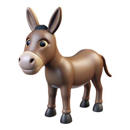 Donkey  3D Icon