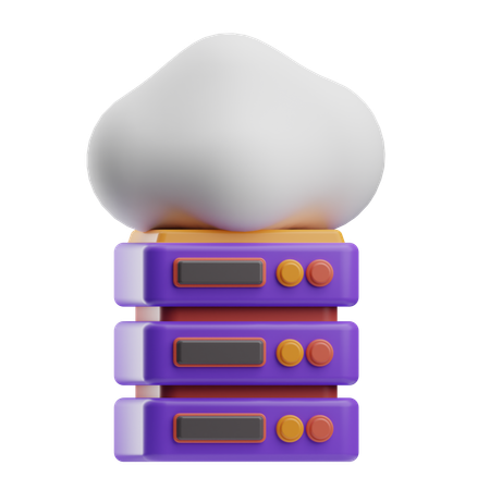 Données cloud  3D Icon