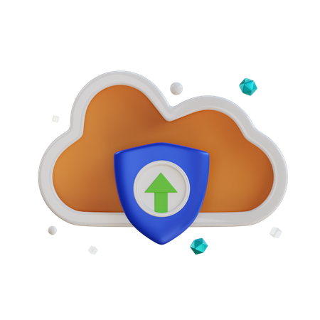 Données cloud  3D Icon