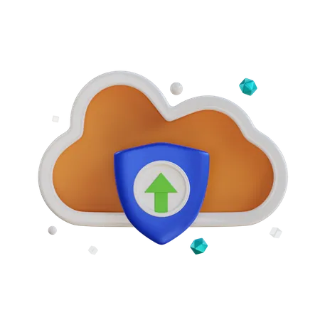 Données cloud  3D Icon