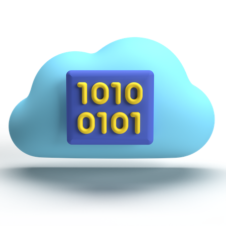 Données cloud  3D Icon