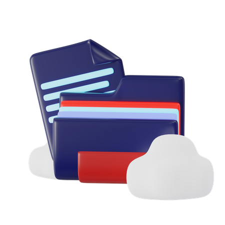 Données cloud  3D Icon