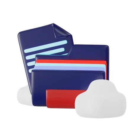 Données cloud  3D Icon