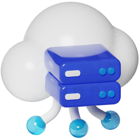 Données cloud  3D Icon