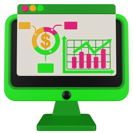 Données de comptabilité  3D Icon