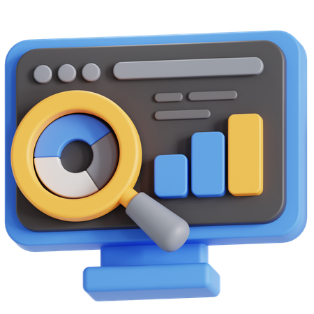 Données analytiques  3D Icon