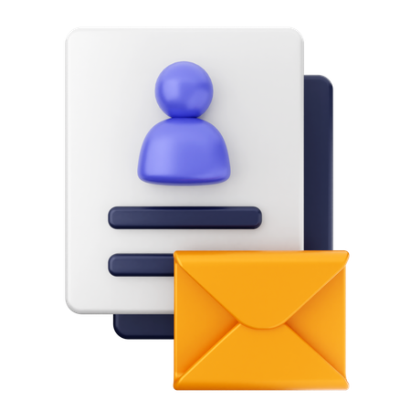 Données e-mail  3D Icon