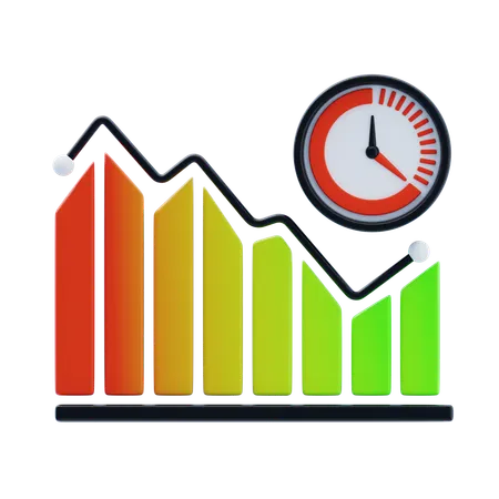 Données en temps réel  3D Icon