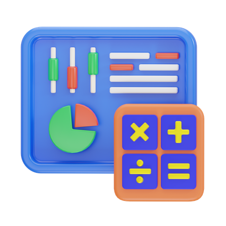 Données et statistiques  3D Icon