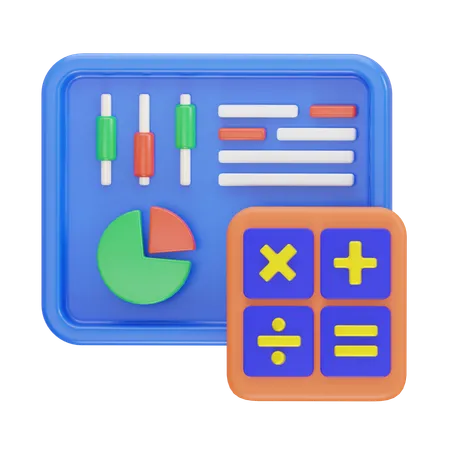 Données et statistiques  3D Icon