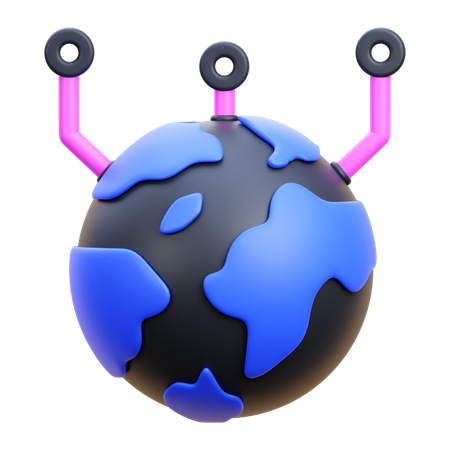Données mondiales  3D Icon