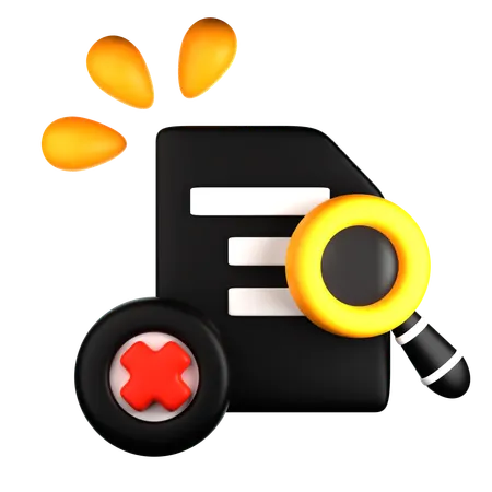 Données introuvables  3D Icon