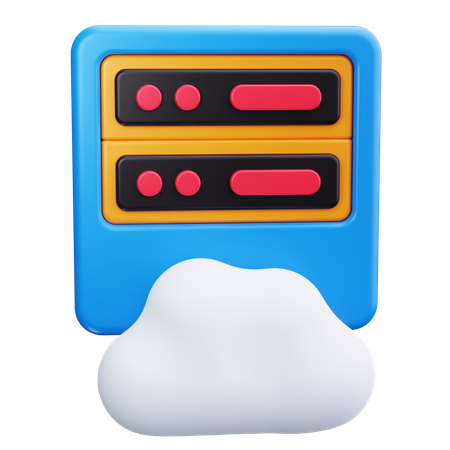 Données cloud  3D Icon