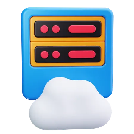 Données cloud  3D Icon