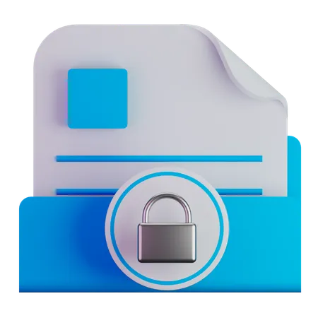 Données privées  3D Icon