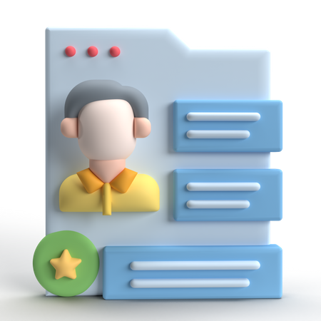 Données d'utilisateur  3D Icon