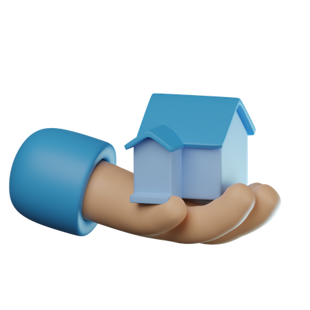 Donner à la maison  3D Icon