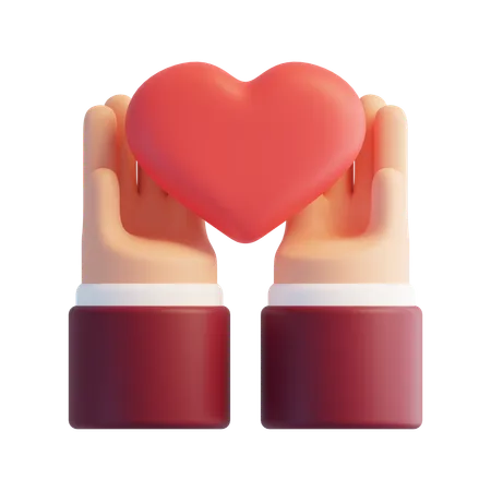 Donner de l'amour  3D Icon