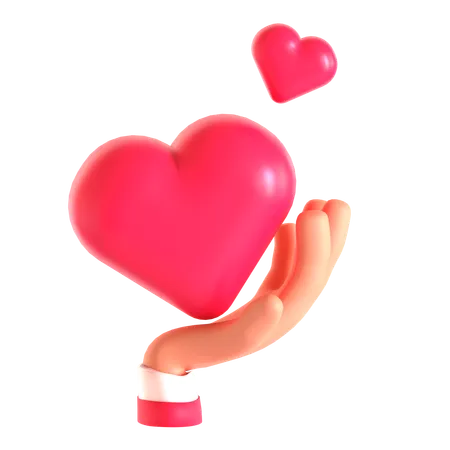 Donner de l'amour  3D Icon