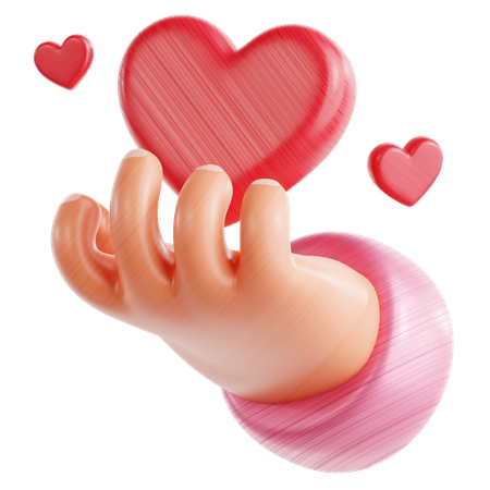 Donner de l'amour  3D Icon