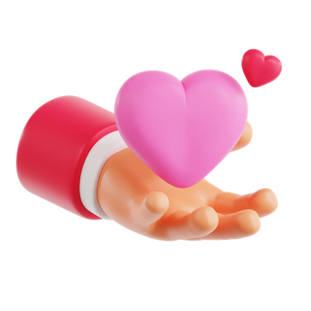 Donner de l'amour  3D Icon