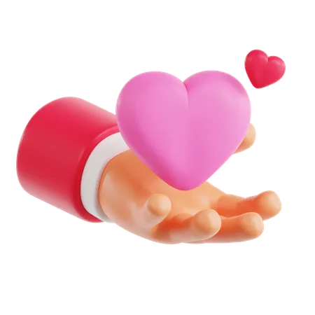 Donner de l'amour  3D Icon