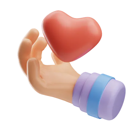 Donner de l'amour  3D Icon