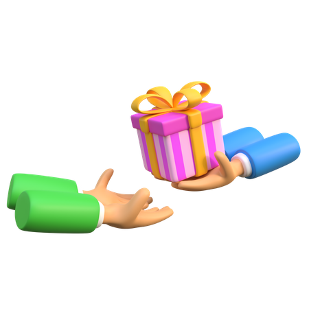 Donner un cadeau  3D Icon