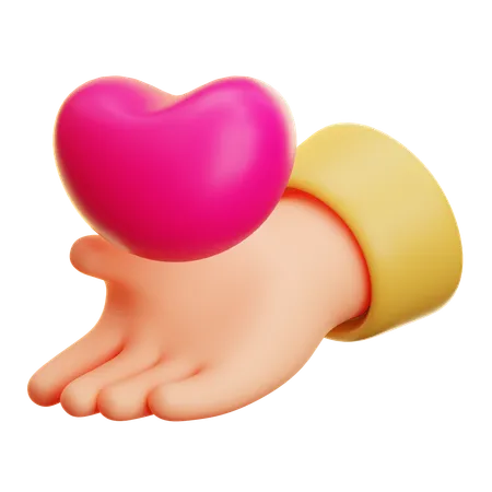 Donner de l'amour  3D Icon