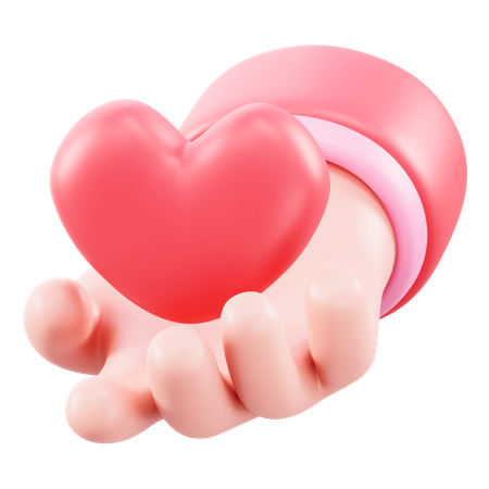 Donner de l'amour  3D Icon