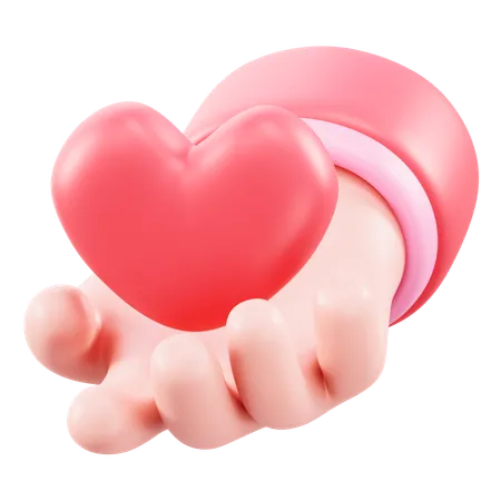 Donner de l'amour  3D Icon