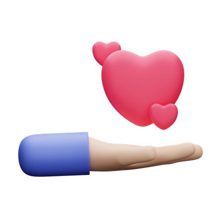 Donner de l'amour  3D Icon