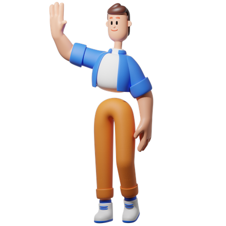 Donner un high five  3D Icon