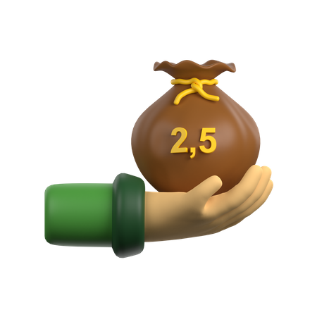 Donner la zakat  3D Icon