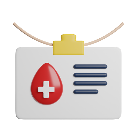 Donor Card  3D Icon