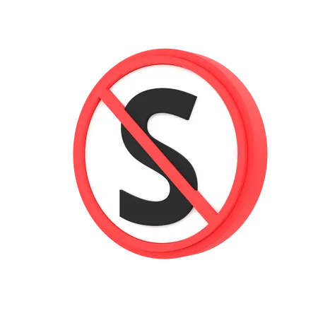 Don't Stop Sign 3D Icon