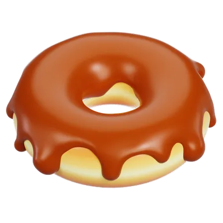 3 D Donuts Food Icons Set Yummy Delicious Donuts With Chocolate Glaze On A Transparent Background 3 D Food Illustrations 3D Icon