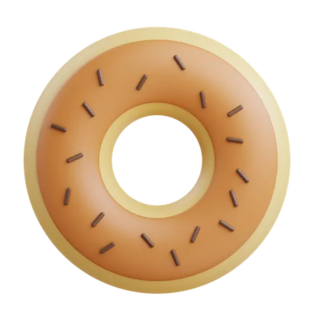 3 D Donut Icon Illustration With Transparent Background 3D Icon