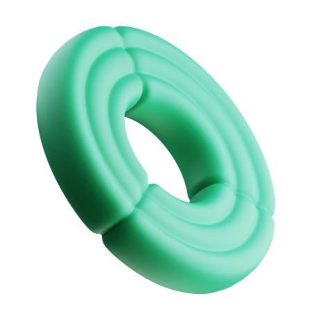 ドーナツ抽象  3D Icon