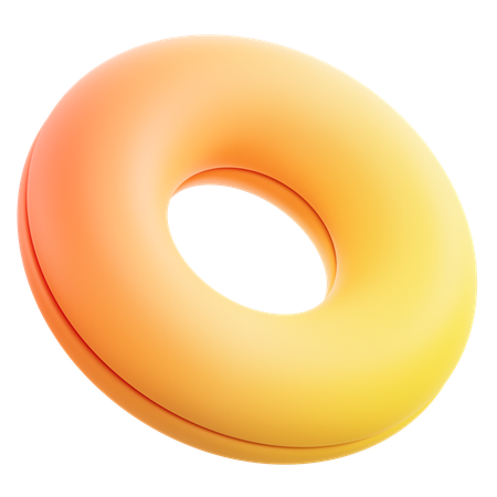 Donut Abstract  3D Icon