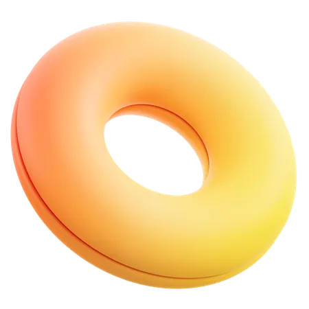 Donut Abstract  3D Icon