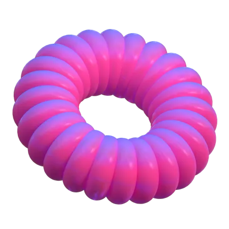 Donut Abstract Shape  3D Icon